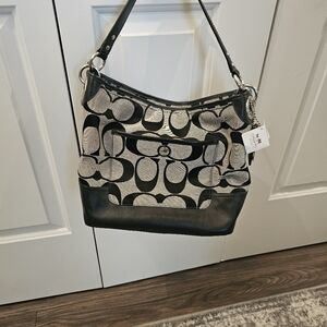 Coach signature shoulder bag